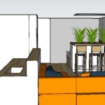 Interieurontwerp klein appartement 35 m2 Amsterdam