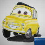 Muurschildering jongenskamer te Amsterdam