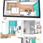 Ontwerp interieur slaaplogeerkamer