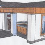 Ontwerp buitenkeuken en schuur Elburg door LINDESIGN