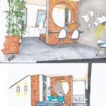 interieur ontwerp studenten slaapkamer nieuwbouwhuis te Purmerend