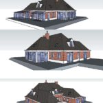3D visualisatie bestaande situatie villa Lelystad