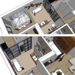 Badkamer ontwerp project appartement en Bloc houthavens Amsterdam