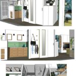 Ontwerp 1 voor de hal appartement 24 m2 Oranjehof Amsterdam