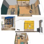 Ontwerp werk/ logeerkamer Amsterdam