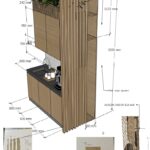 keuken blok met aan de zijkant plek voor jassen