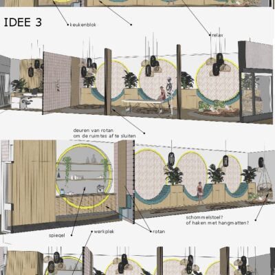 Ontwerp idee 3 Yoga Studio te Heiloo